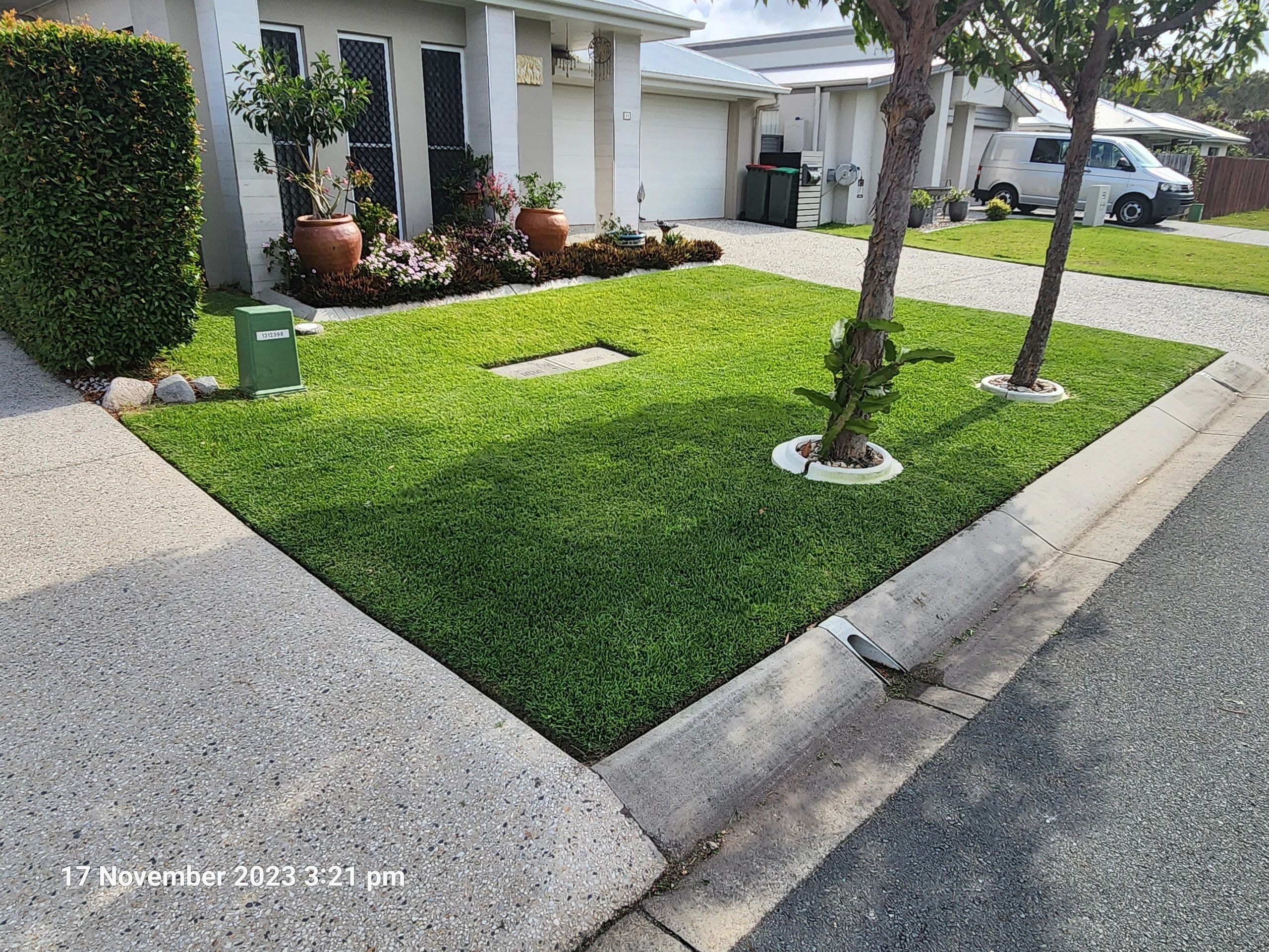 Lawn care work by Ocean View Mowing